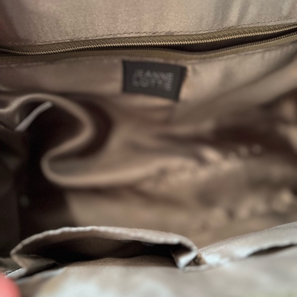 Jeanne Lotti crocodile embossed Top-Handle Small Green Bag - Picture 5 of 7